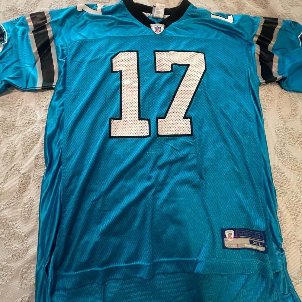Jake Delhomme Throwback NFL Reebok Carolina Panthers jersey. Size XL